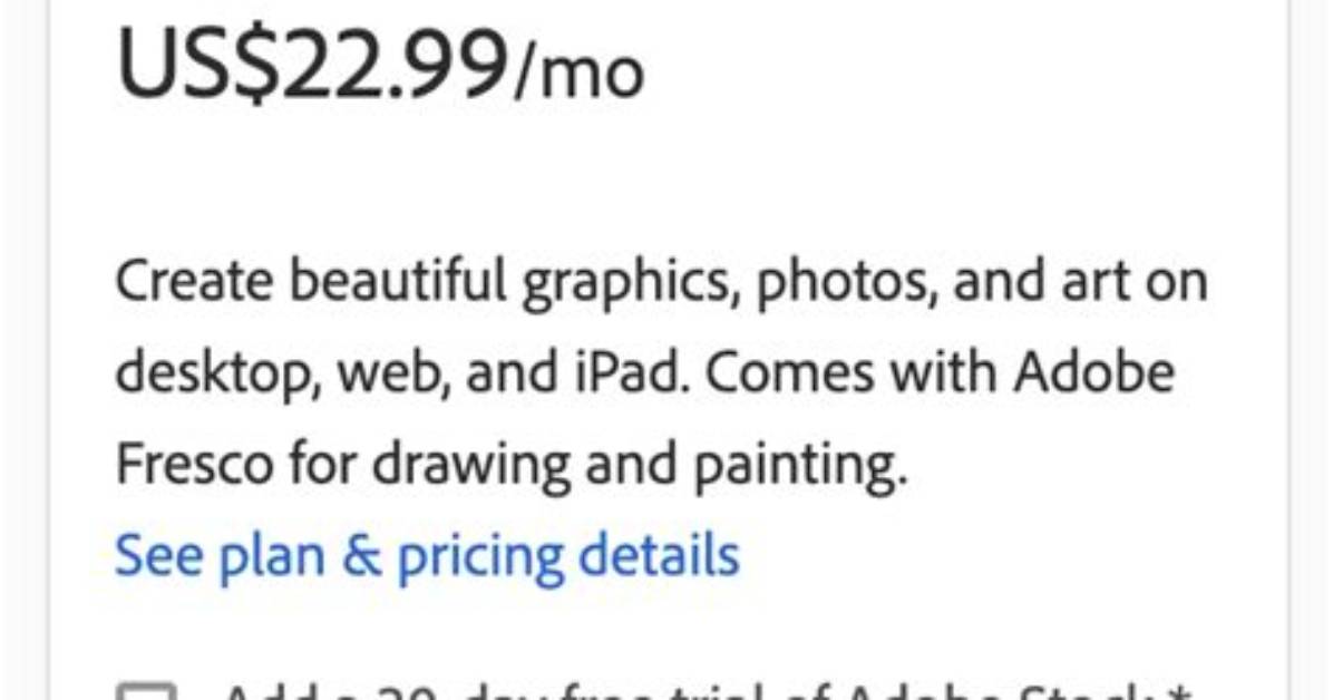 Quick Answer: How Much Does Photoshop Cost?