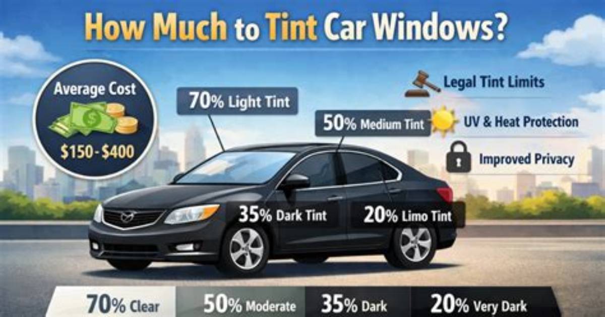 Quick Answer: How Much to Tint Car Windows?