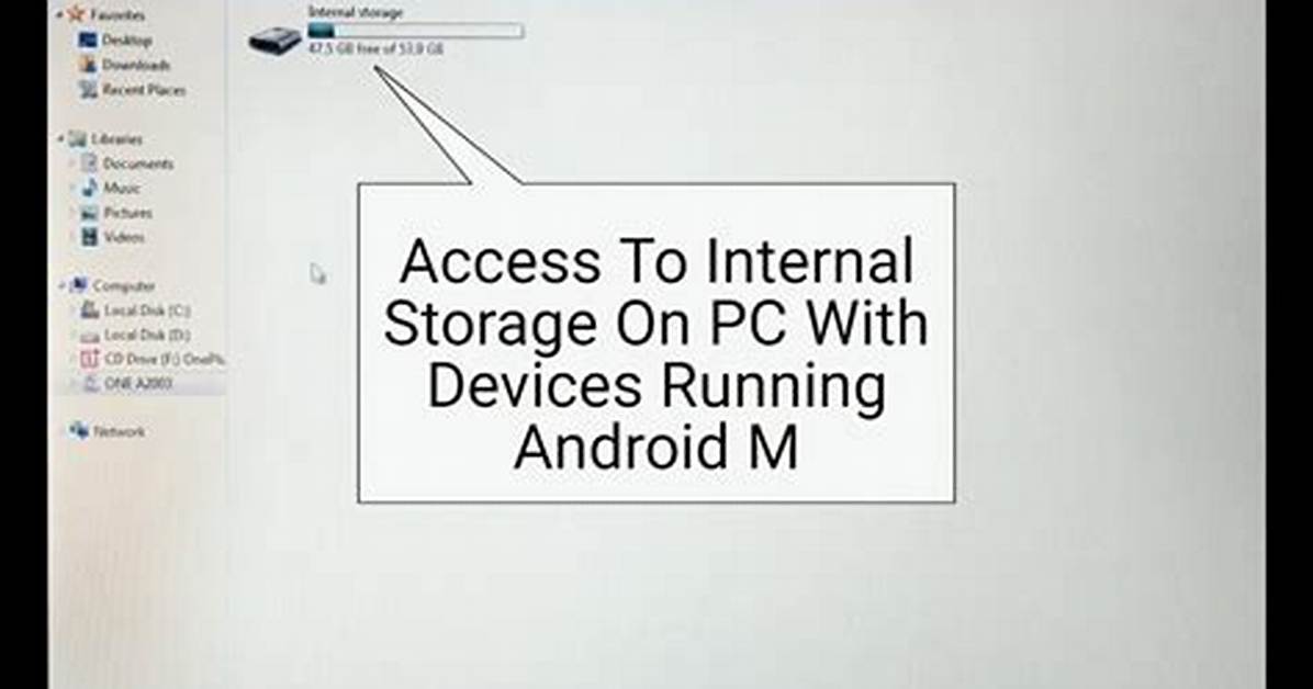 Quick Answer: How to Access Internal Storage Android on Pc?