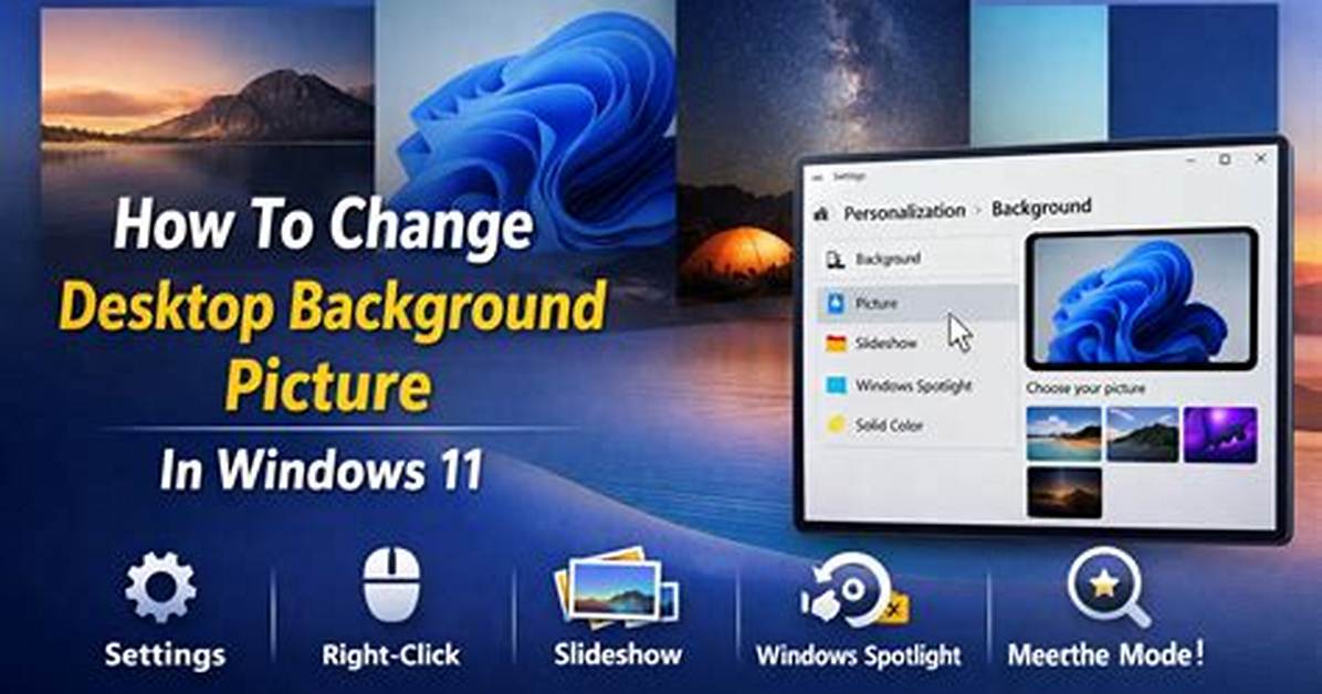 Quick Answer: How to Change Desktop Background in Windows 7?