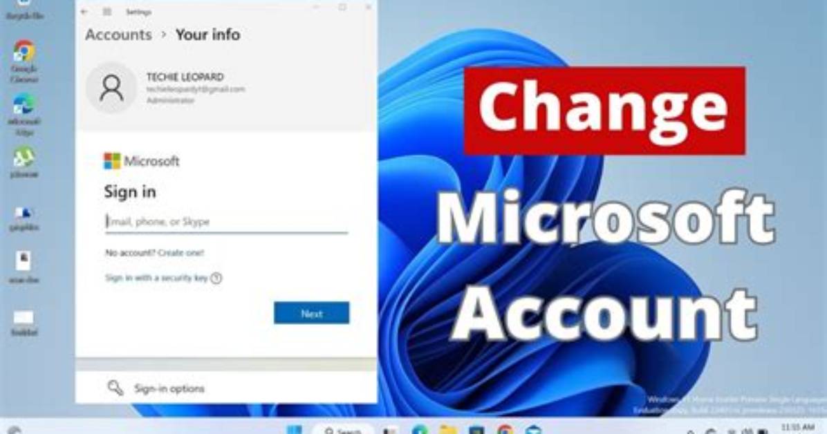 Quick Answer: How to Change Microsoft Account on Windows 10?