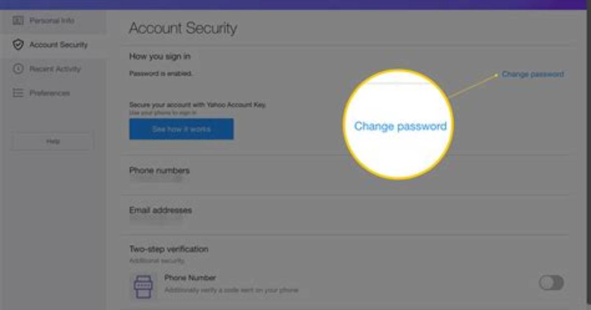 Quick Answer: How to Change Yahoo Password on Android?