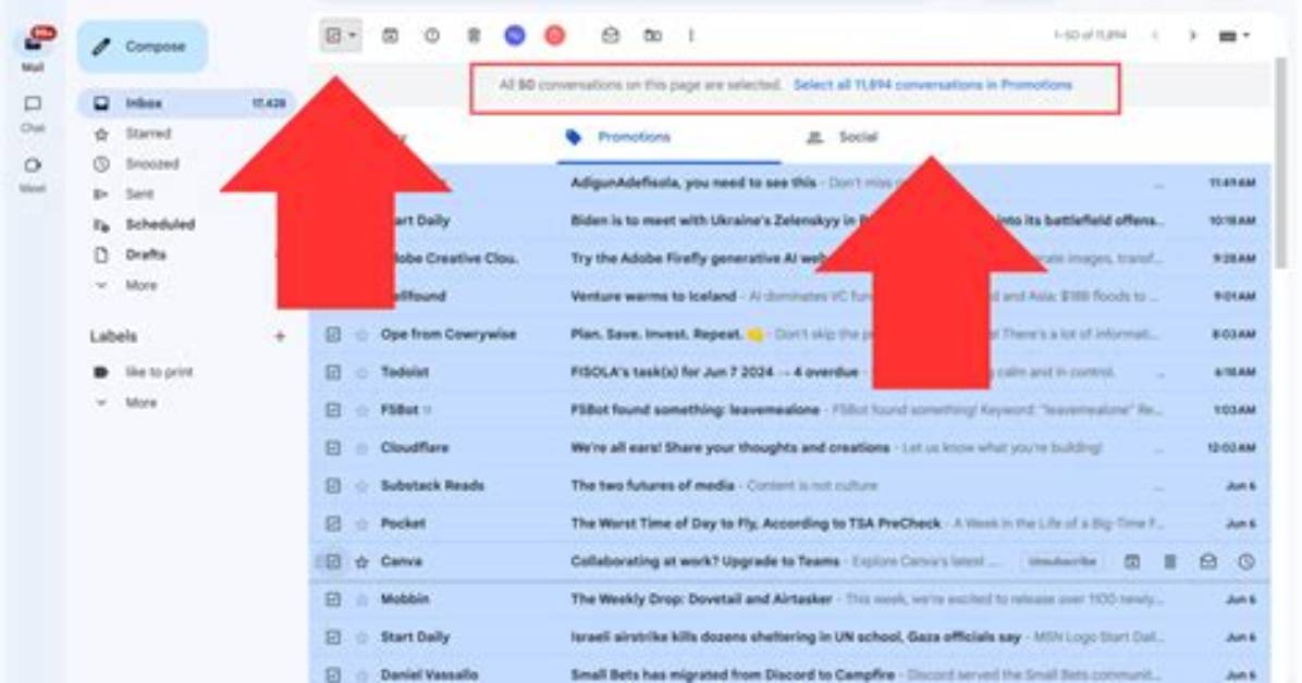 Quick Answer: How to Clear Gmail Inbox Android?
