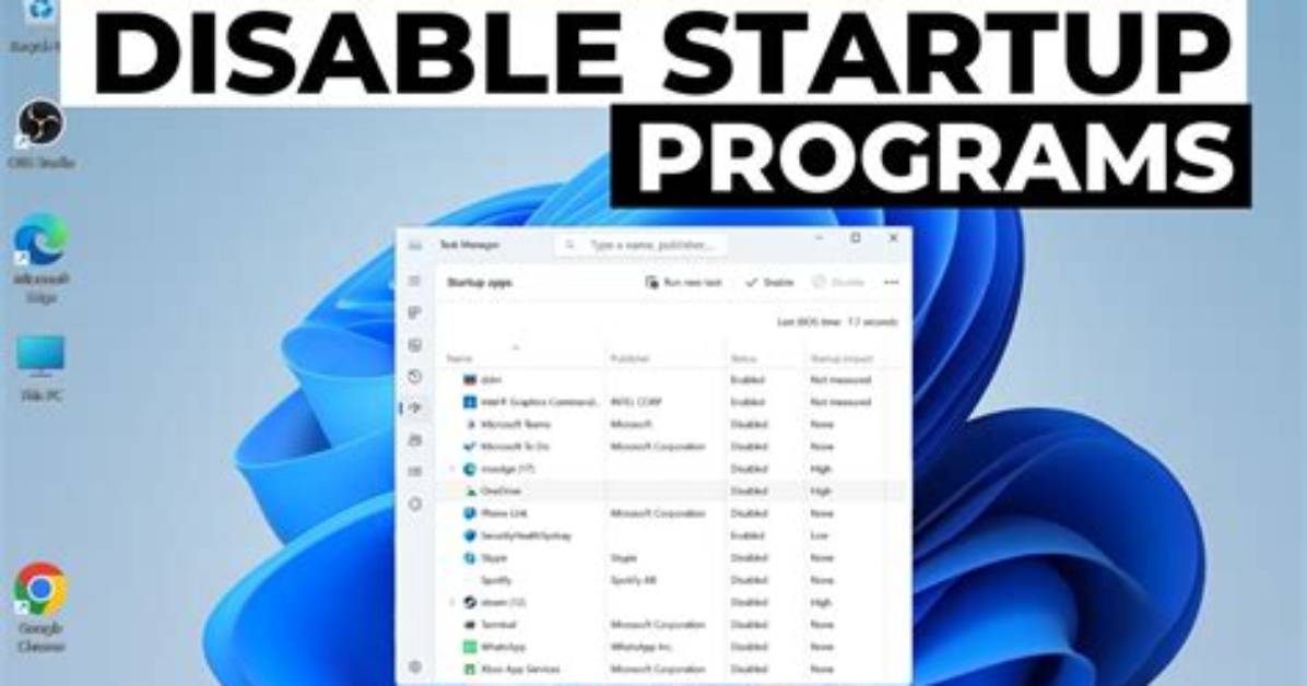 Quick Answer: How to Disable Startup Programs on Windows 10?