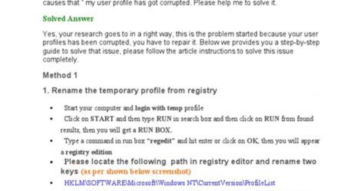 Quick Answer: How to Fix Temporary Profile in Windows 10?