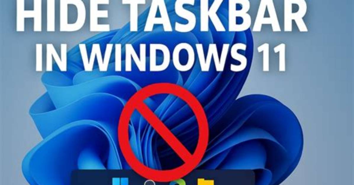 Quick Answer: How to Hide Windows Taskbar?