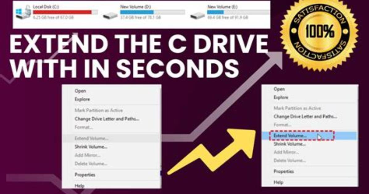 Quick Answer: How to Increase C Drive Space in Windows 10?