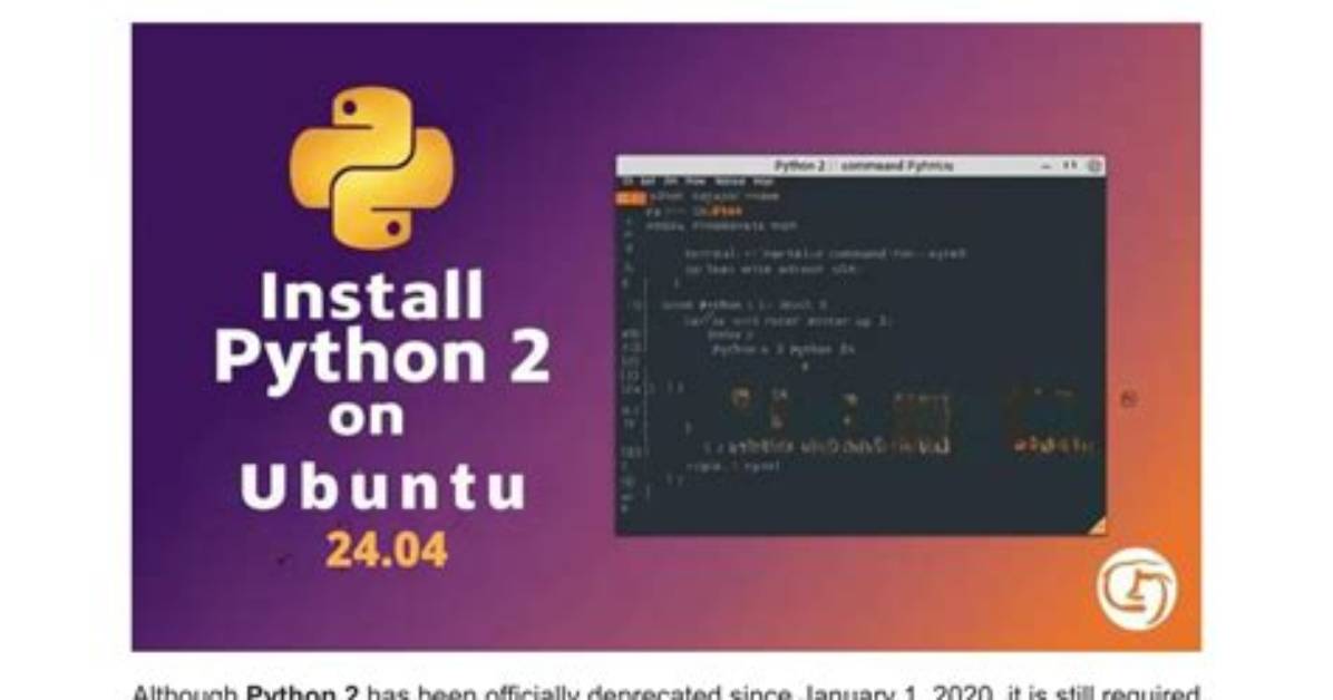 Quick Answer: How to Install Python 2.7 on Ubuntu?