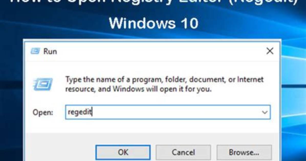 Quick Answer: How to Open Registry Editor in Windows 10?