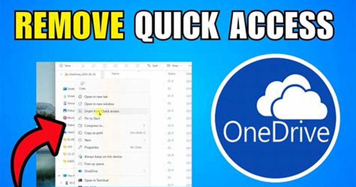 Quick Answer: How to Remove Onedrive from Windows 10?