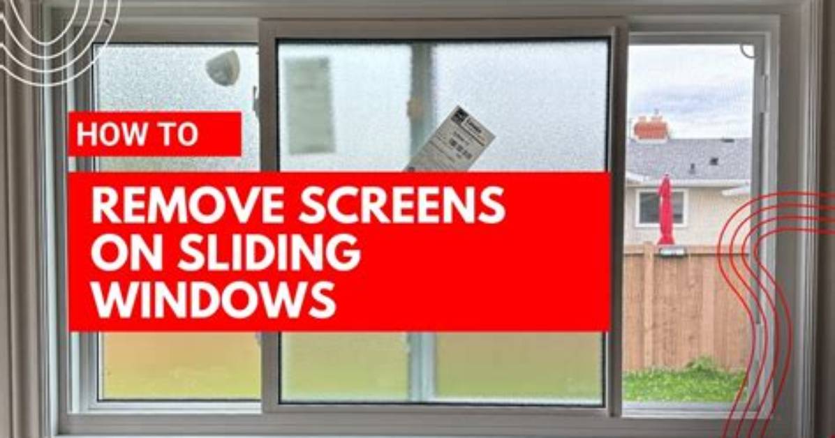 Quick Answer: How to Remove Screens from Windows?