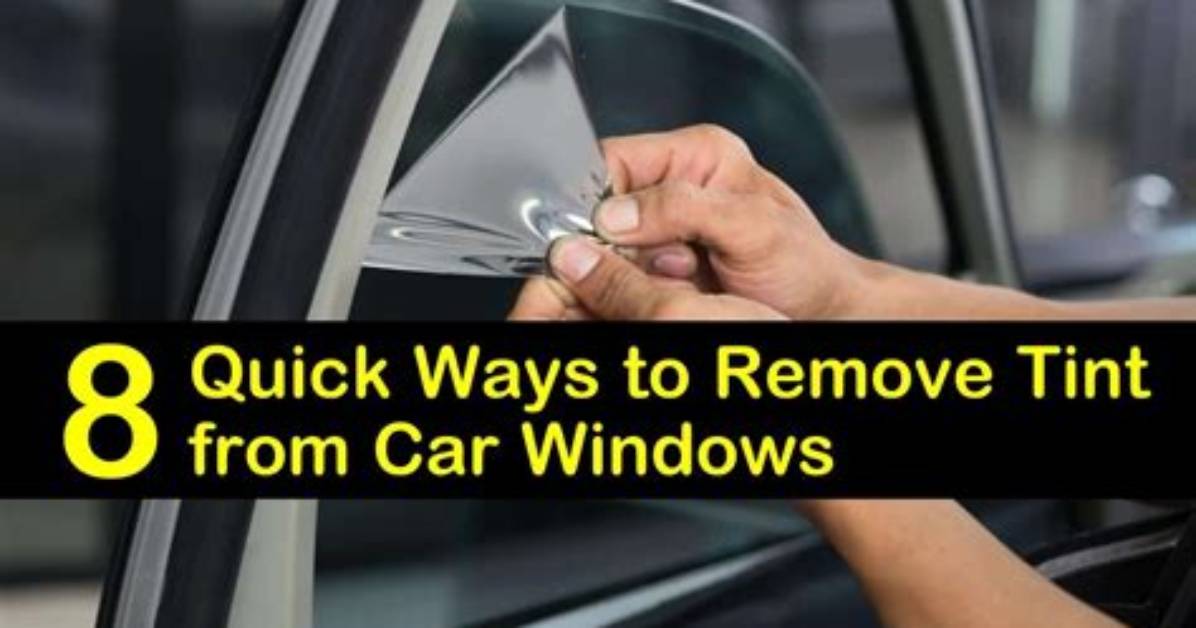 Quick Answer: How to Remove Tint Windows?