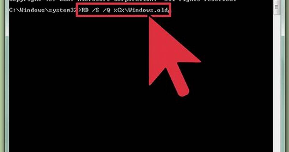 Quick Answer: How to Remove Windows Old?