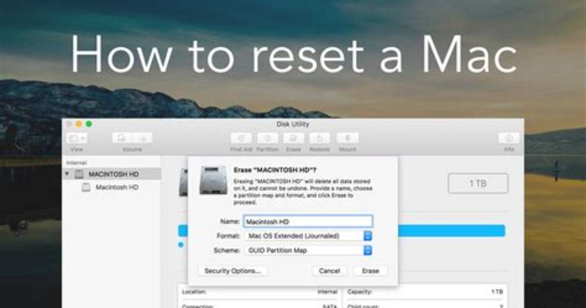 Quick Answer: How to Reset Mac Os X?