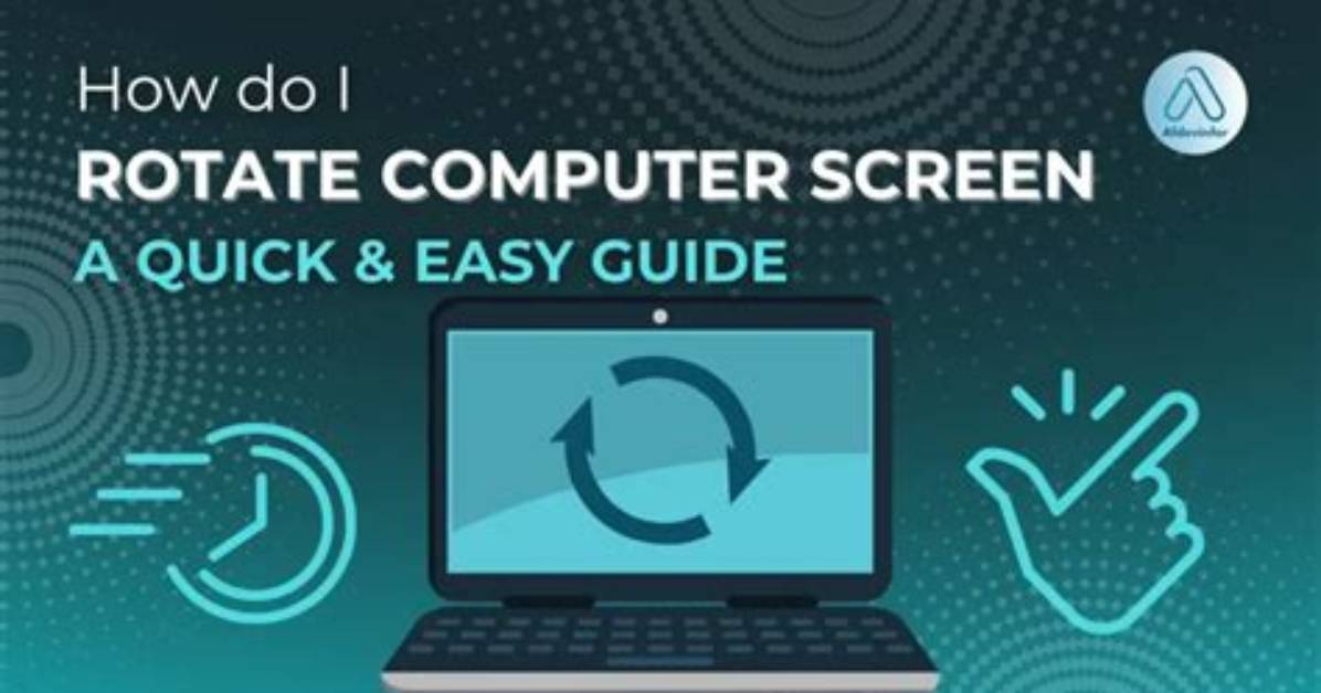 Quick Answer: How to Rotate Computer Screen Windows 7?