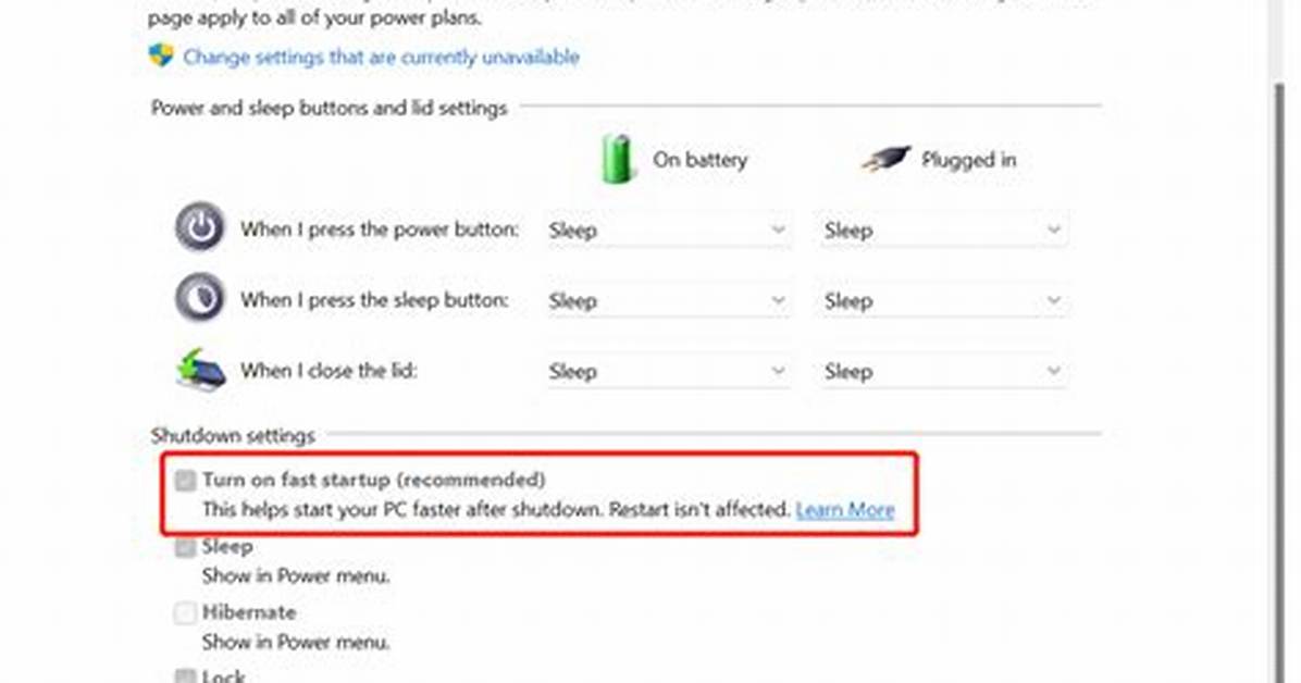 Quick Answer: How to Turn off Fast Boot Windows 10?