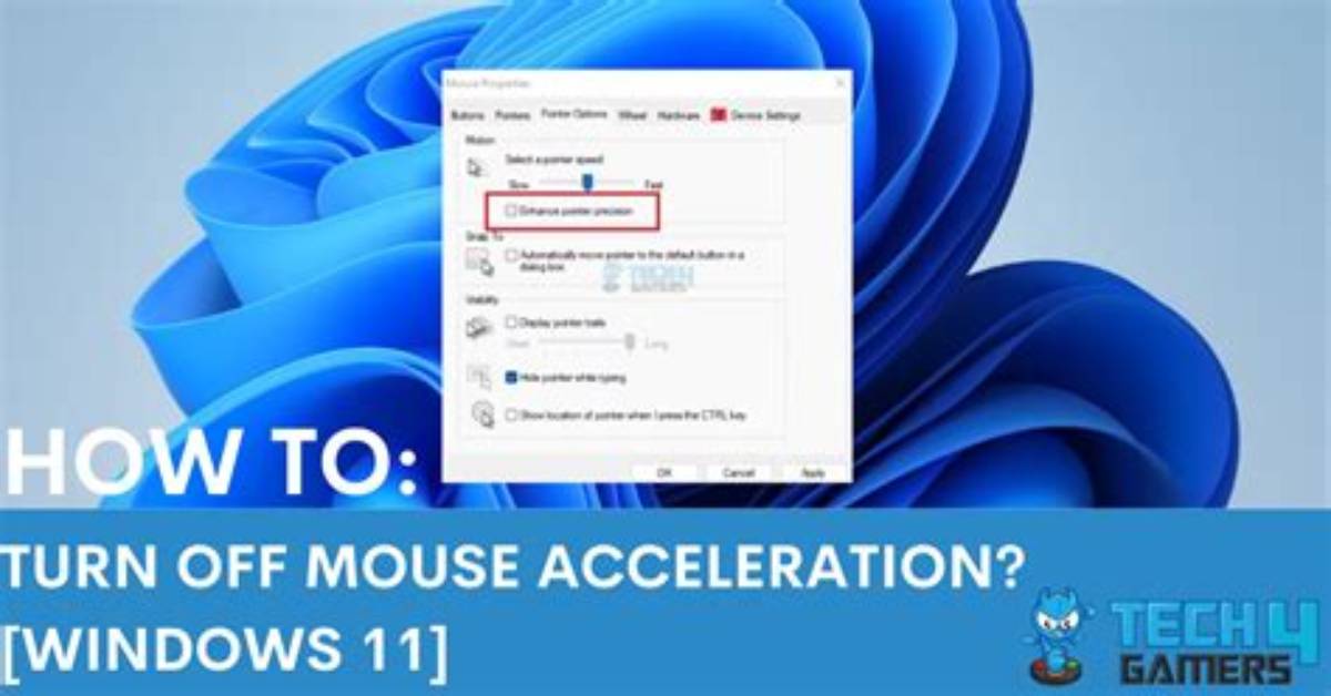 Quick Answer: How to Turn off Mouse Acceleration Windows 10?