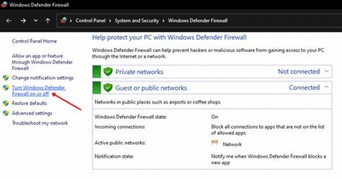 Quick Answer: How to Turn on Firewall Windows 10?