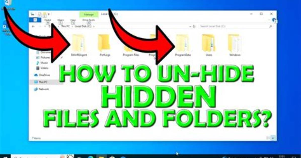 Quick Answer: How to Unhide a Folder in Windows 10?