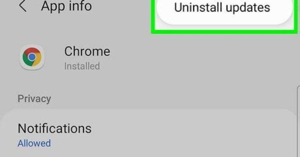 Quick Answer: How to Uninstall App Updates on Android?
