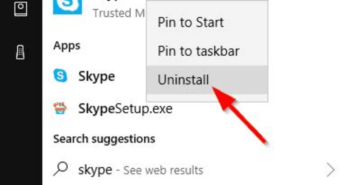 Quick Answer: How to Uninstall Skype on Windows 10?