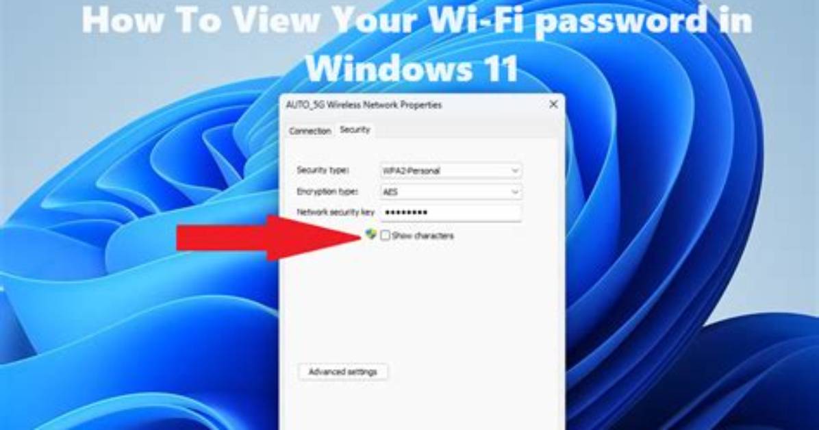 Quick Answer: How to View Wifi Password on Windows?