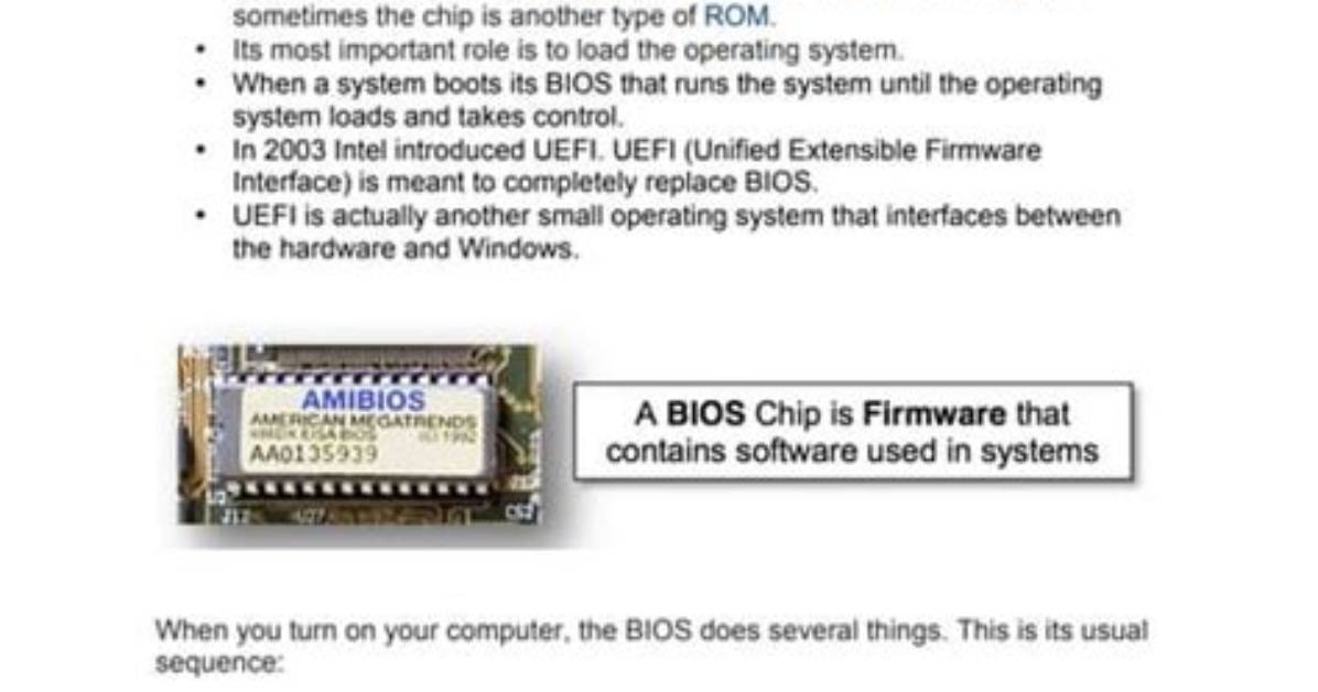 Quick Answer: Is Bios an Application Software?