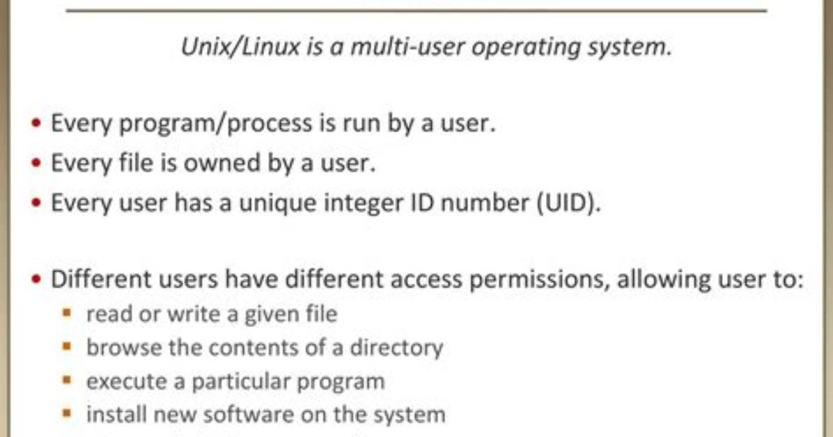 Quick Answer: What Are Unix Groups?