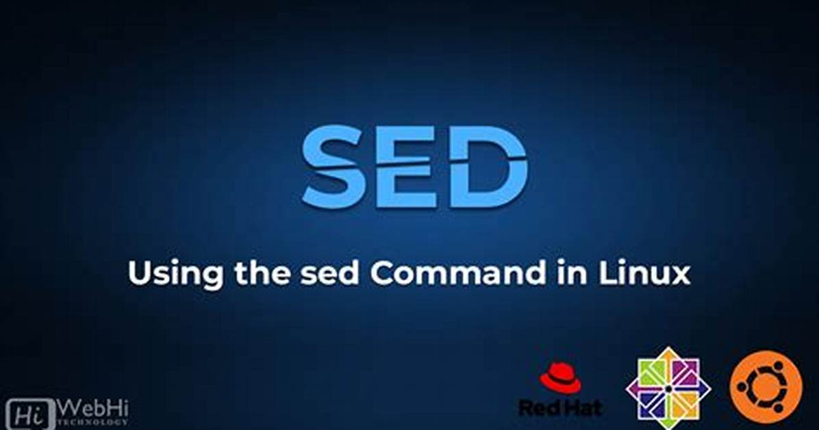 Quick Answer: What Does Sed Command Do in Unix?