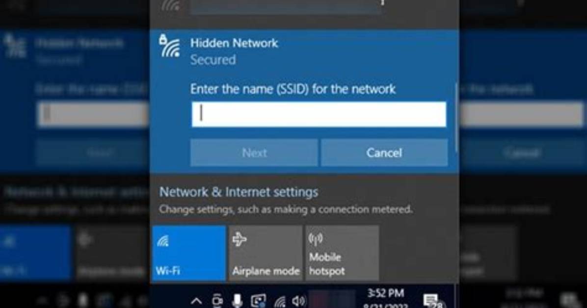 Quick Answer: What Is a Hidden Network on Windows 10?