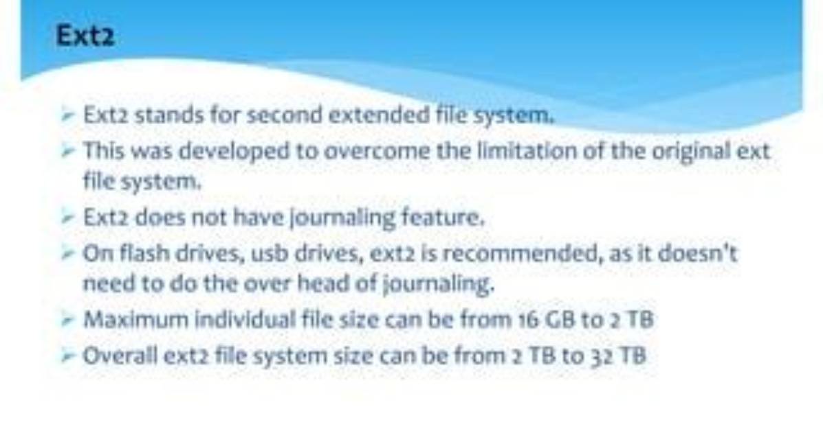 Quick Answer: What Is Extended File System Linux?