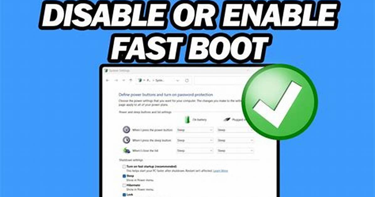 Quick Answer: What Is Fast Boot in Bios?