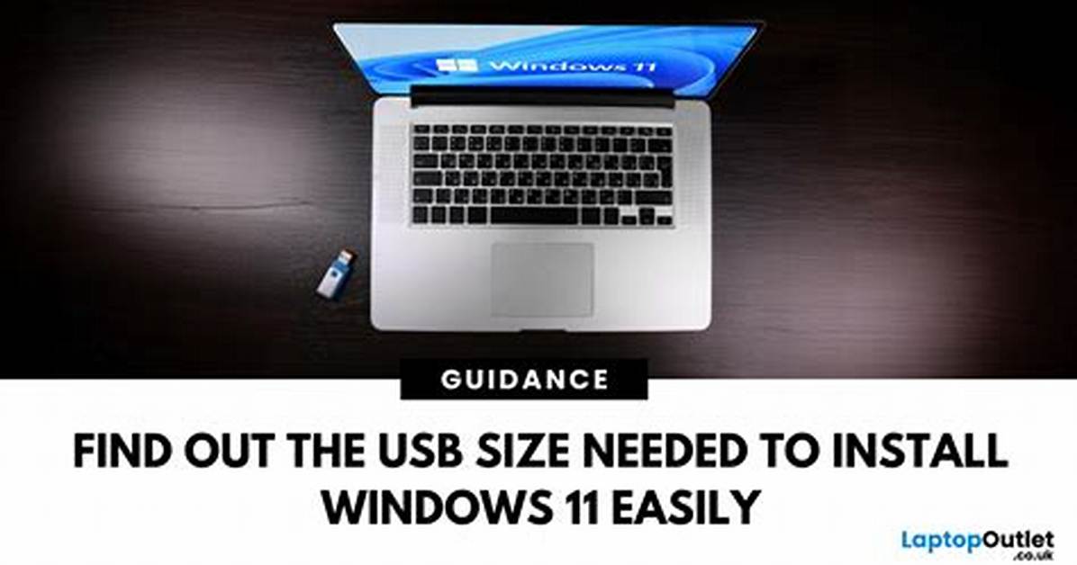 Quick Answer: What Size Usb Do You Need for Windows 10?
