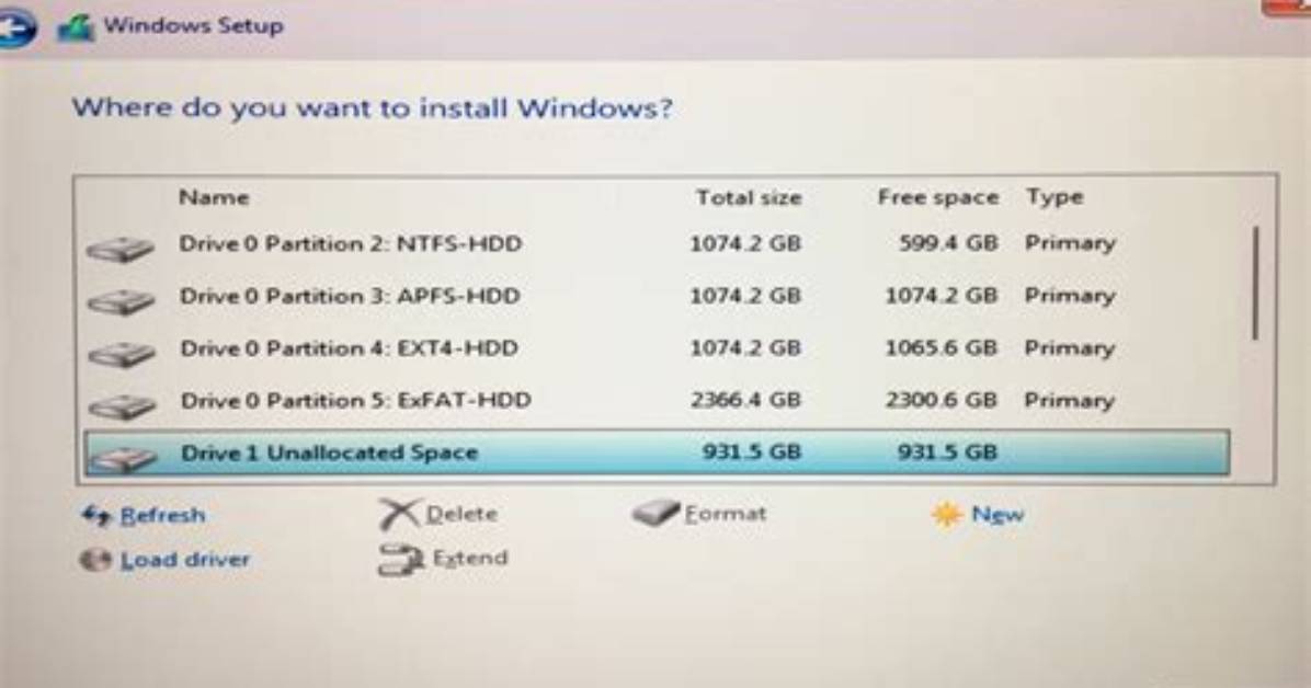 Quick Answer: Which Partition to Install Windows 10?