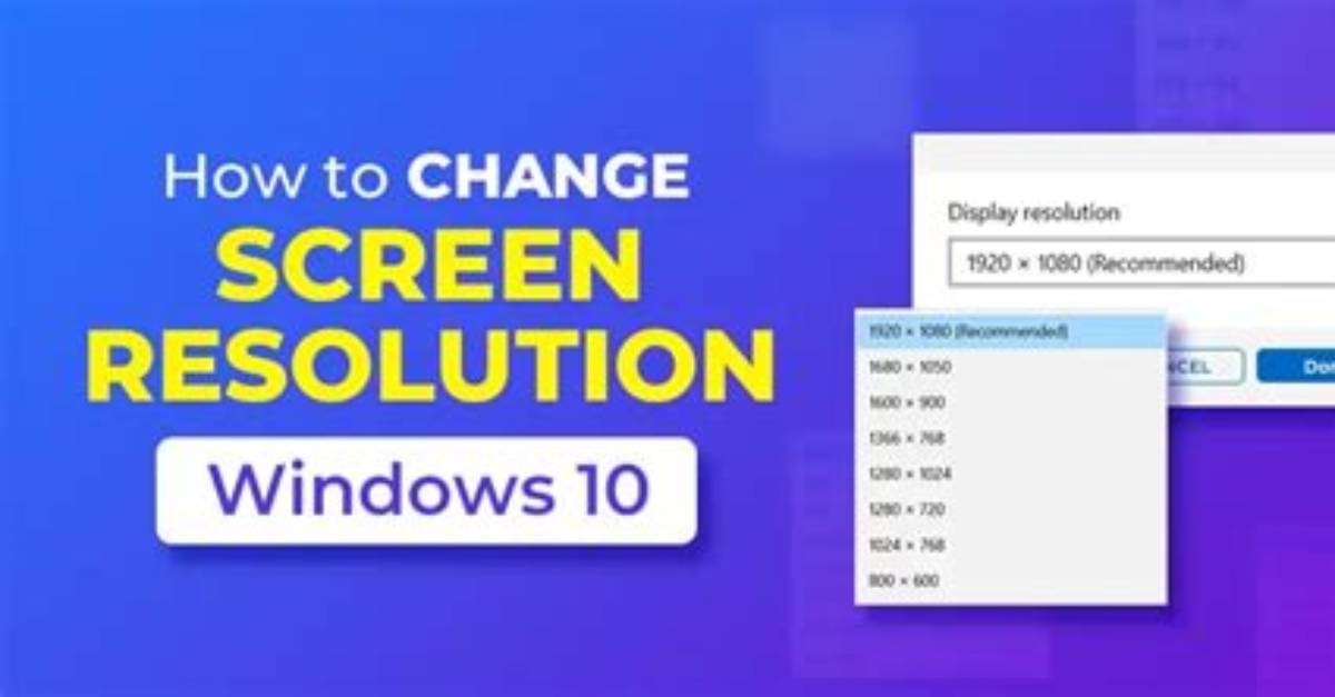 Quick Answer: Why Is Windows 10 Resolution Locked?