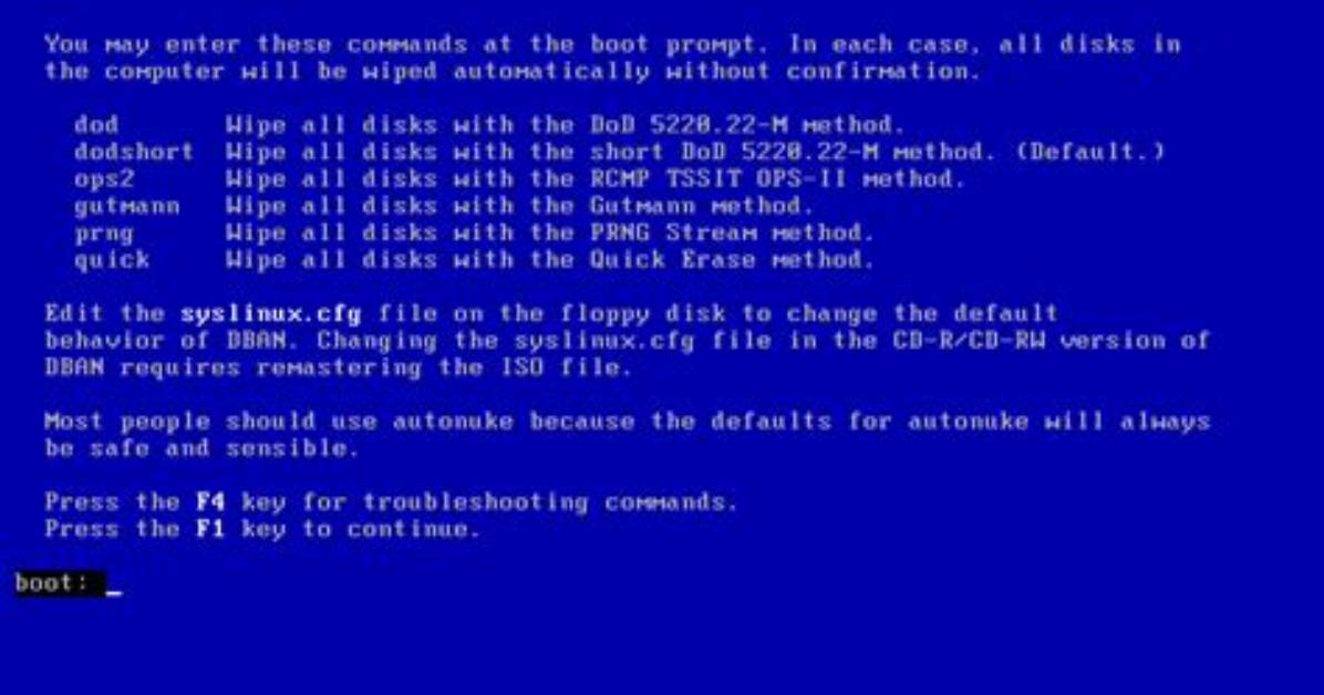 Quick Answer: Will Dban Erase Operating System?