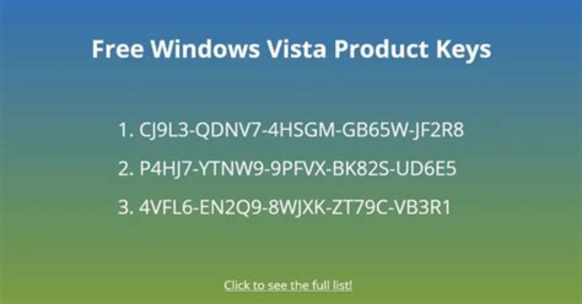 Quick Answer: Will My Windows Vista Key Work for Windows 10?