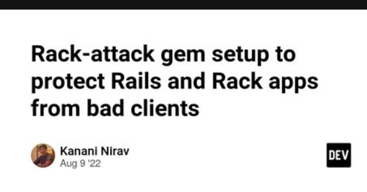Rails Rack Attack Gem Throttle