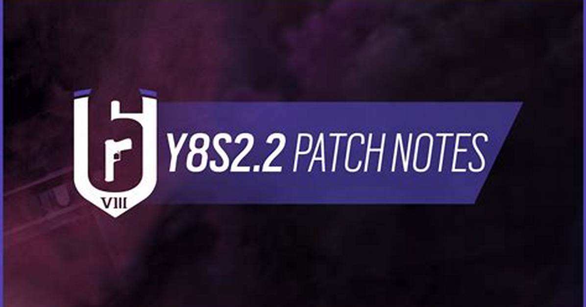 Rainbow Six Siege Y8S2.2 Patch Notes