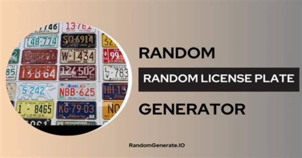 Random License Plate Generator