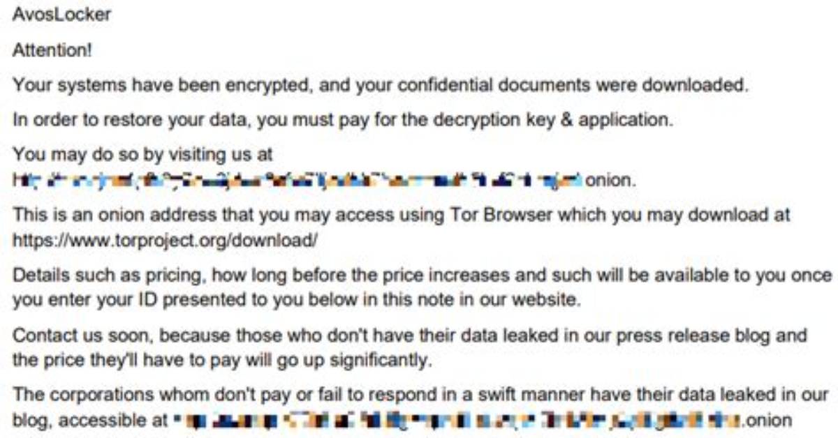 Ransom. Avoslocker