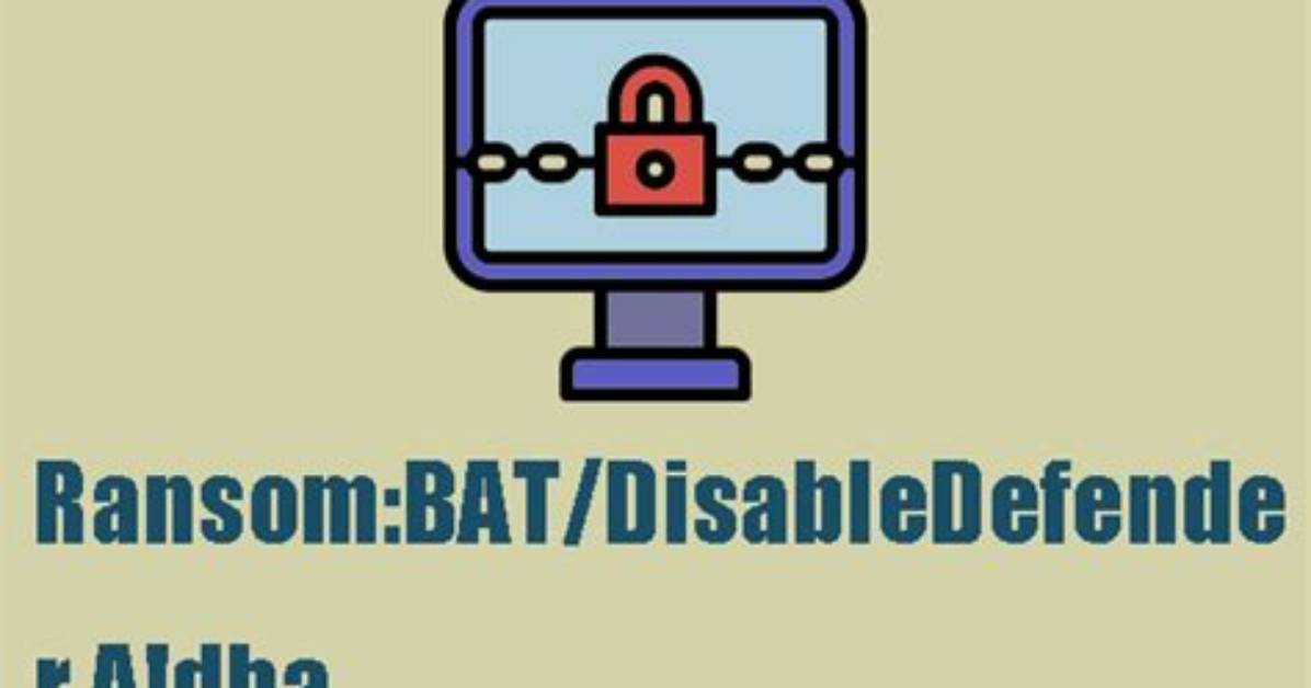 Ransom: Bat/Disabledefender. a! Dha