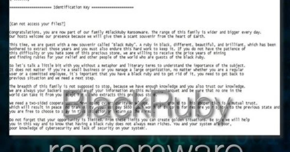 Ransom. Blackruby