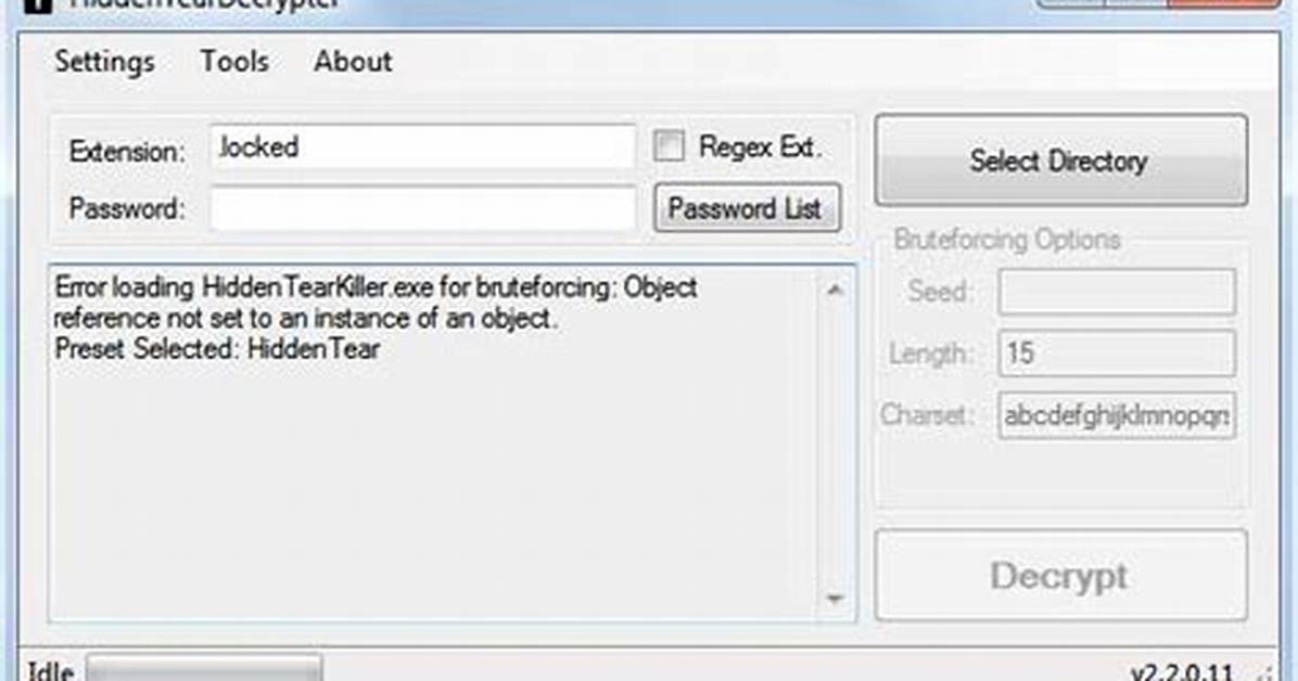 Ransom. Hiddenteardecrypter