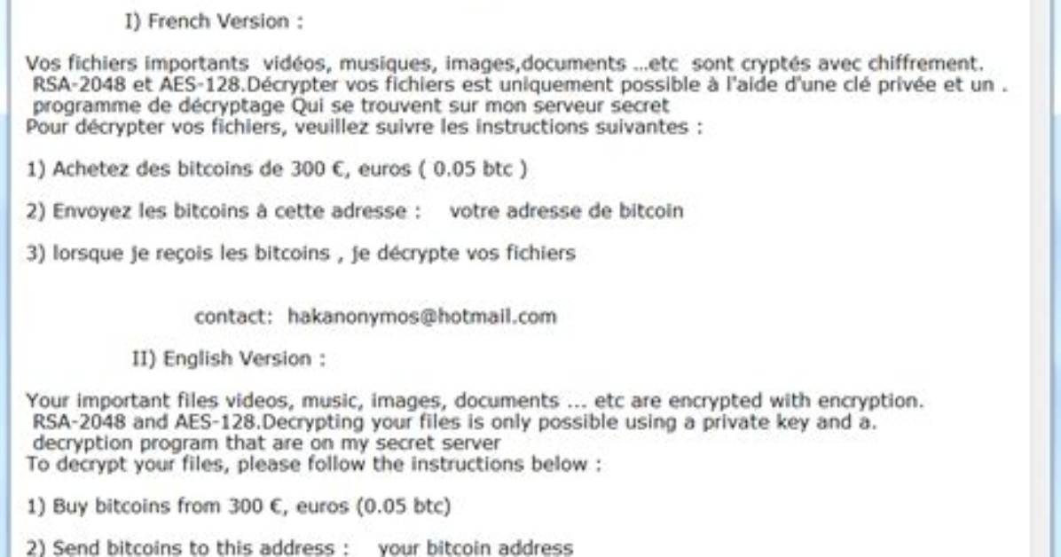 Ransom: Msil/Cryptolocker. Et! Mtb