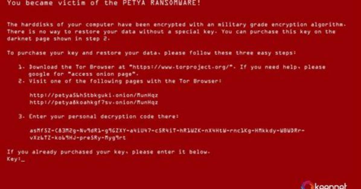 Ransom. Petya