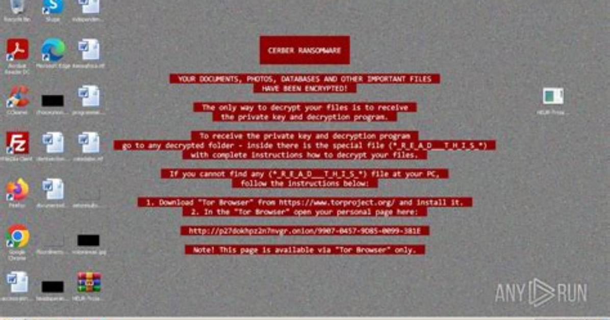 Ransom: Win32/Cerber