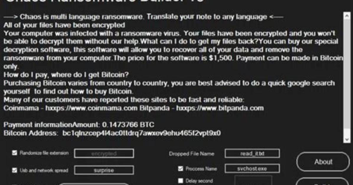 Ransom: Win32/Filecoder! Ml