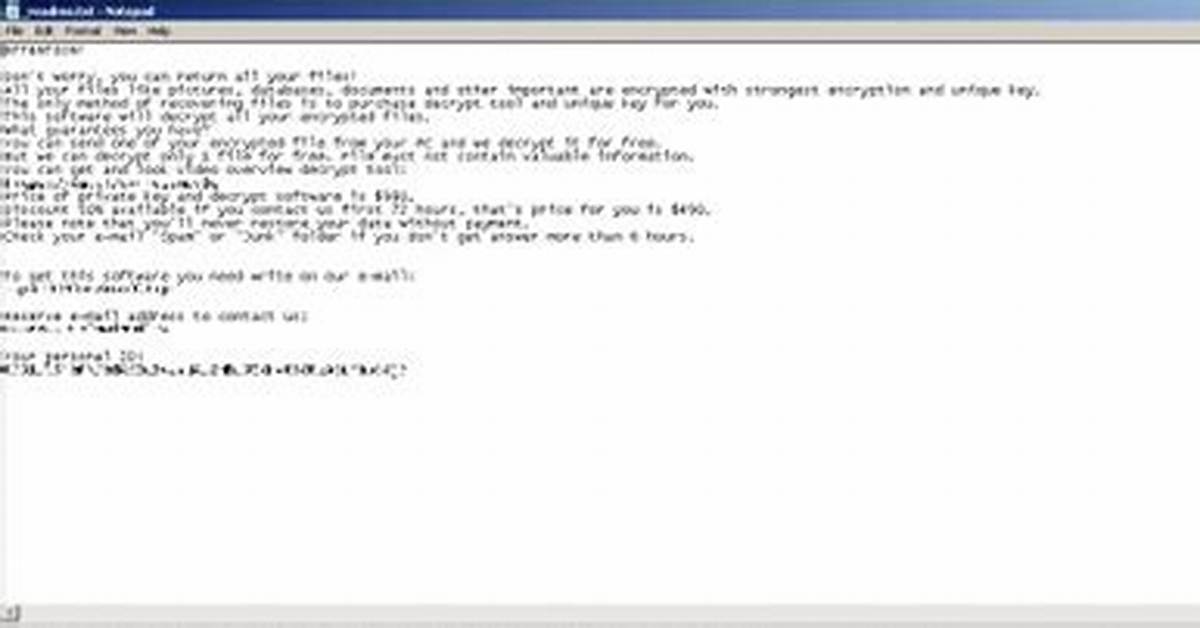 Ransom: Win32/Milicry. E! Bit