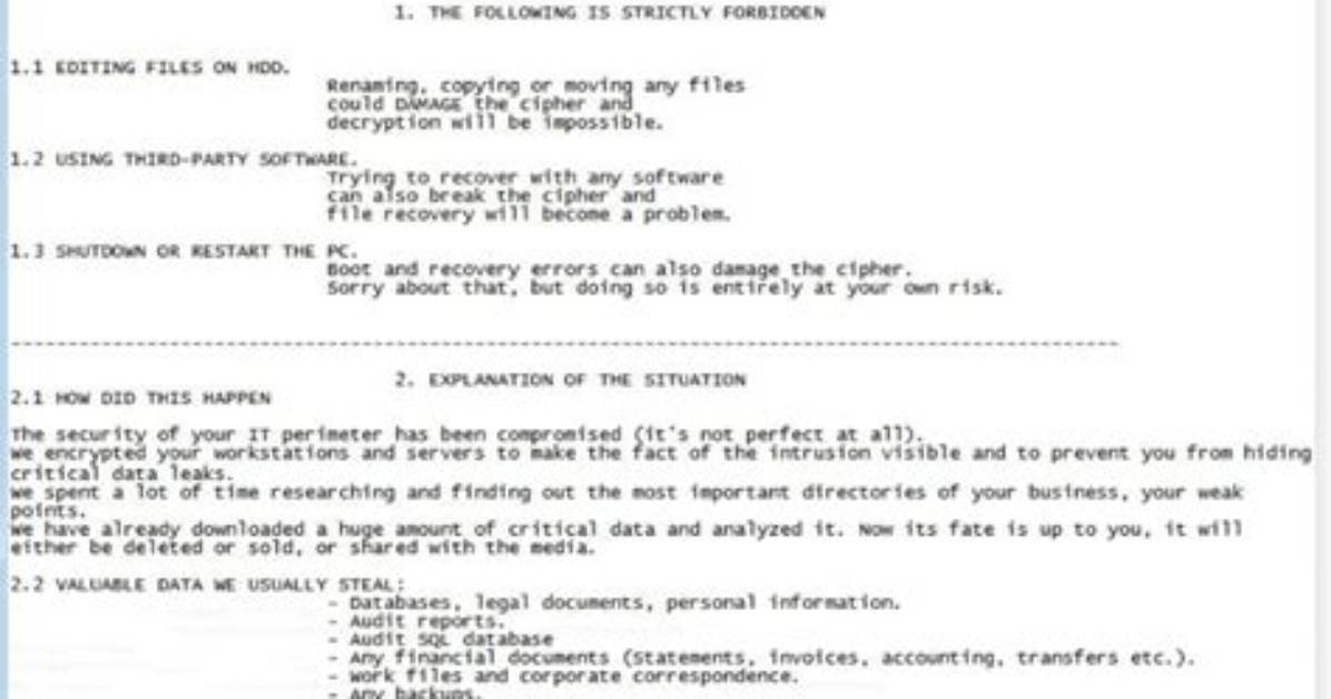Ransom: Win32/Phobos. Pm